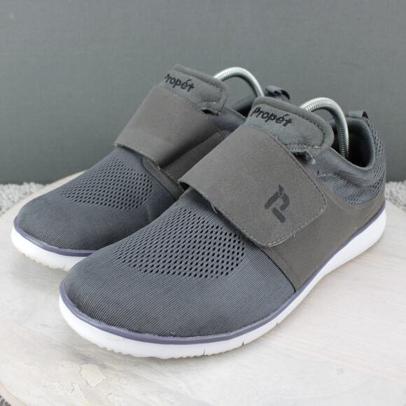 Propet Wide Slip On Walking Shoes Mens Size 9.5 2E Gray Lightweight Comfort - Picture 4 of 9